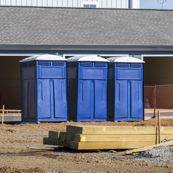 Heavy-duty construction site porta potty in Antigo, Wisconsin